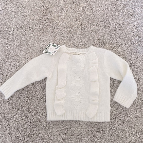 Chelsea & Violet Other - Baby girls knit sweater winter Christmas outfit 12 month NWT